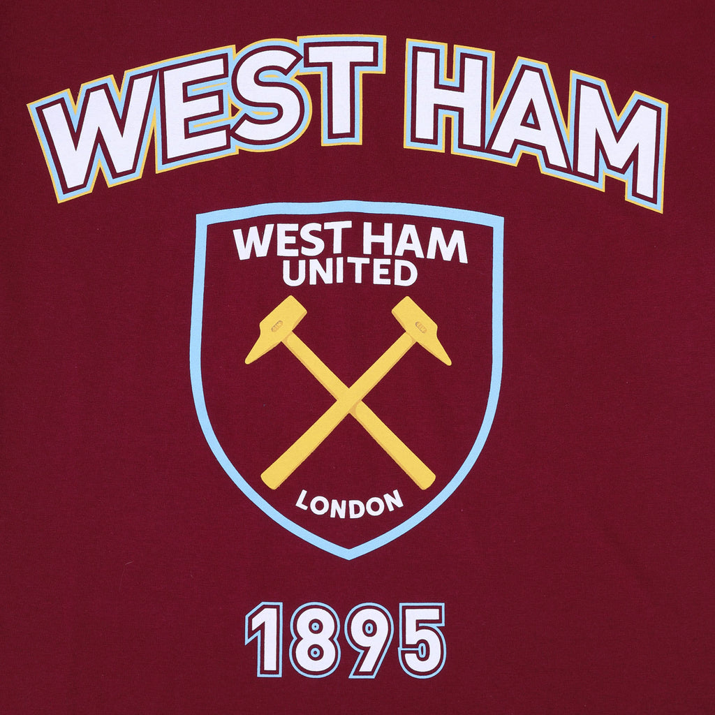 West Ham United FC Mens Pyjamas Short Loungewear OFFICIAL Football Gift