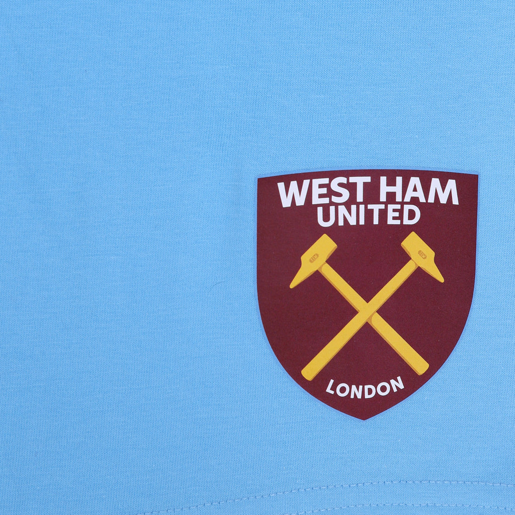 West Ham United FC Mens Pyjamas Short Loungewear OFFICIAL Football Gift