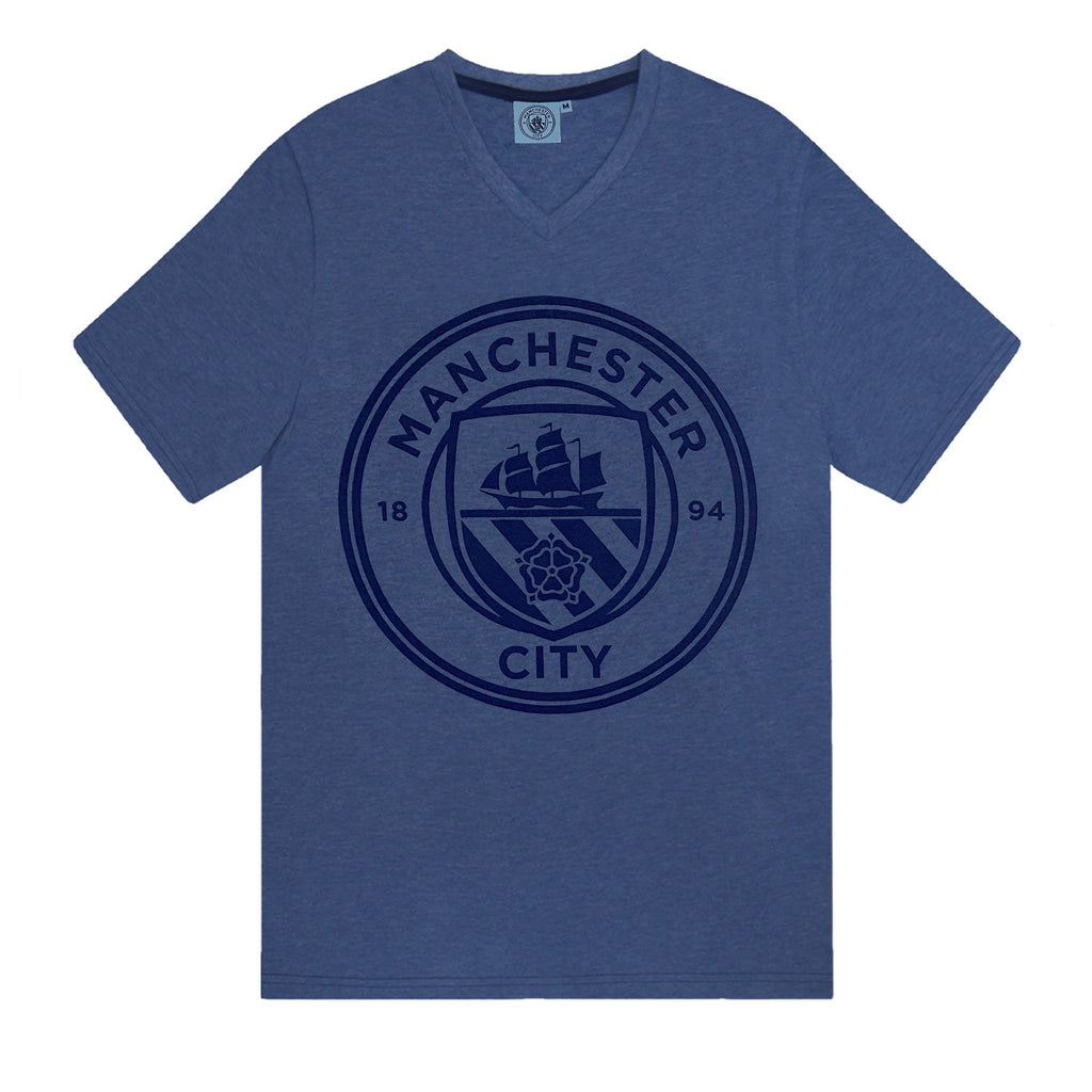 Manchester City Mens Pyjamas Short Loungewear OFFICIAL Football Gift