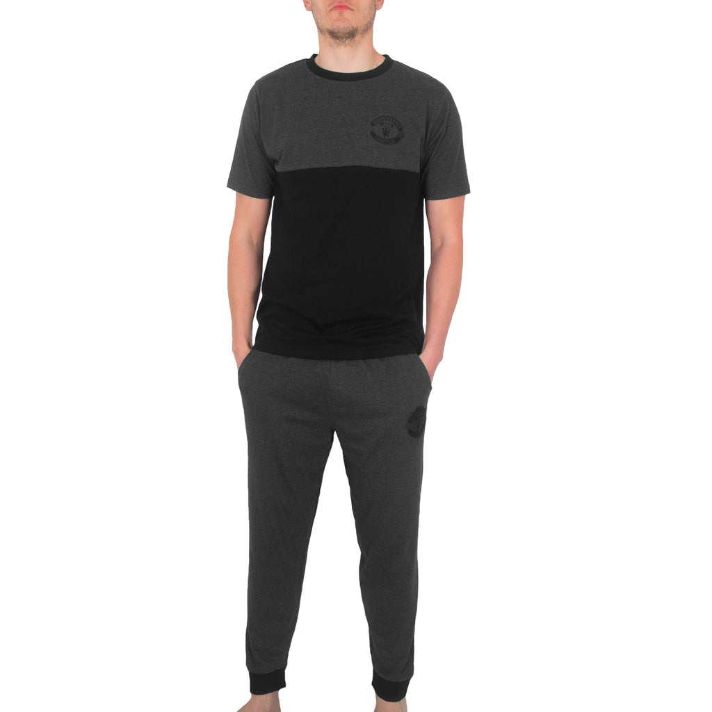 Manchester United Mens Pyjamas Long Premium Set OFFICIAL Football Gift