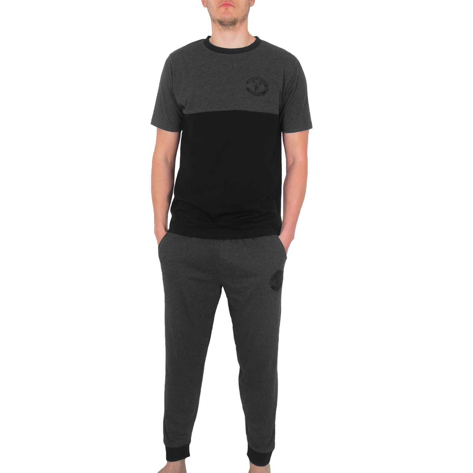 Manchester United Mens Pyjamas Long Premium Set OFFICIAL Football Gift