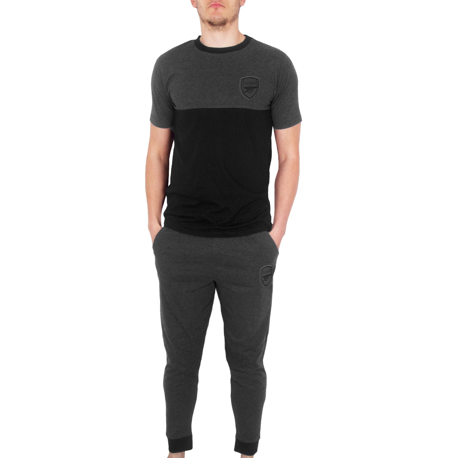 Arsenal FC Mens Pyjamas Long Premium Set OFFICIAL Football Gift