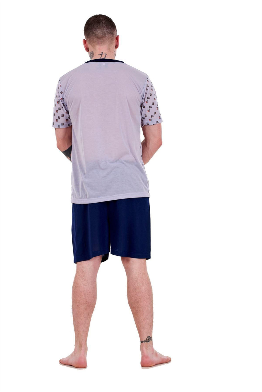 Men's Short Sleeve T-Shirt & Shorts Lounge Set Nightwear PJs M to XXL