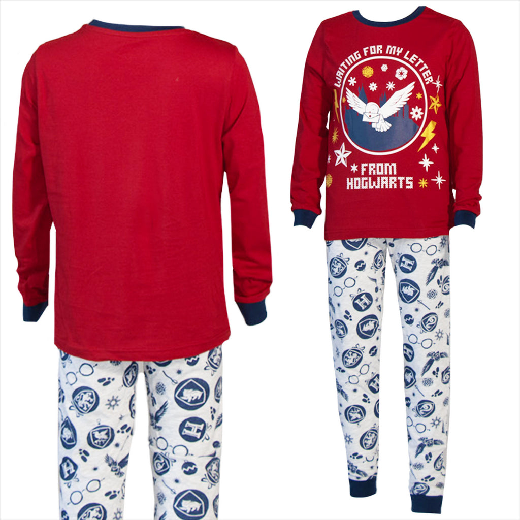 Mens Kids Boys Harry Potter Matching Mini Me Cotton Pyjamas Lounge Set Gift