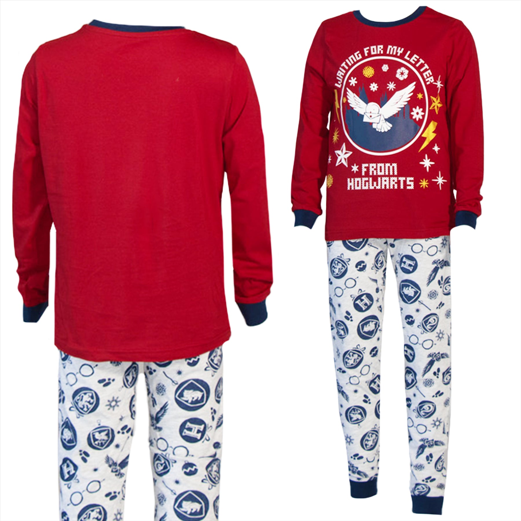 Mens Kids Boys Harry Potter Matching Mini Me Cotton Pyjamas Lounge Set Gift
