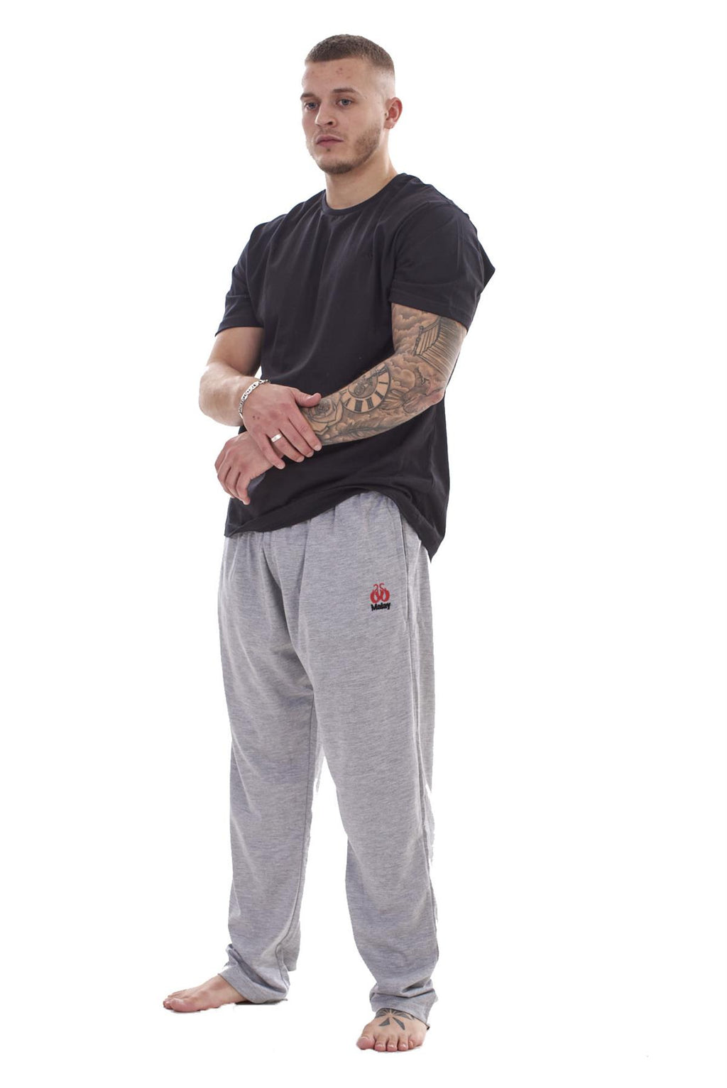 Mens Cotton Pyjama Set Jersey Top Pants Lightweight Loungewear Nightwear M-XXL