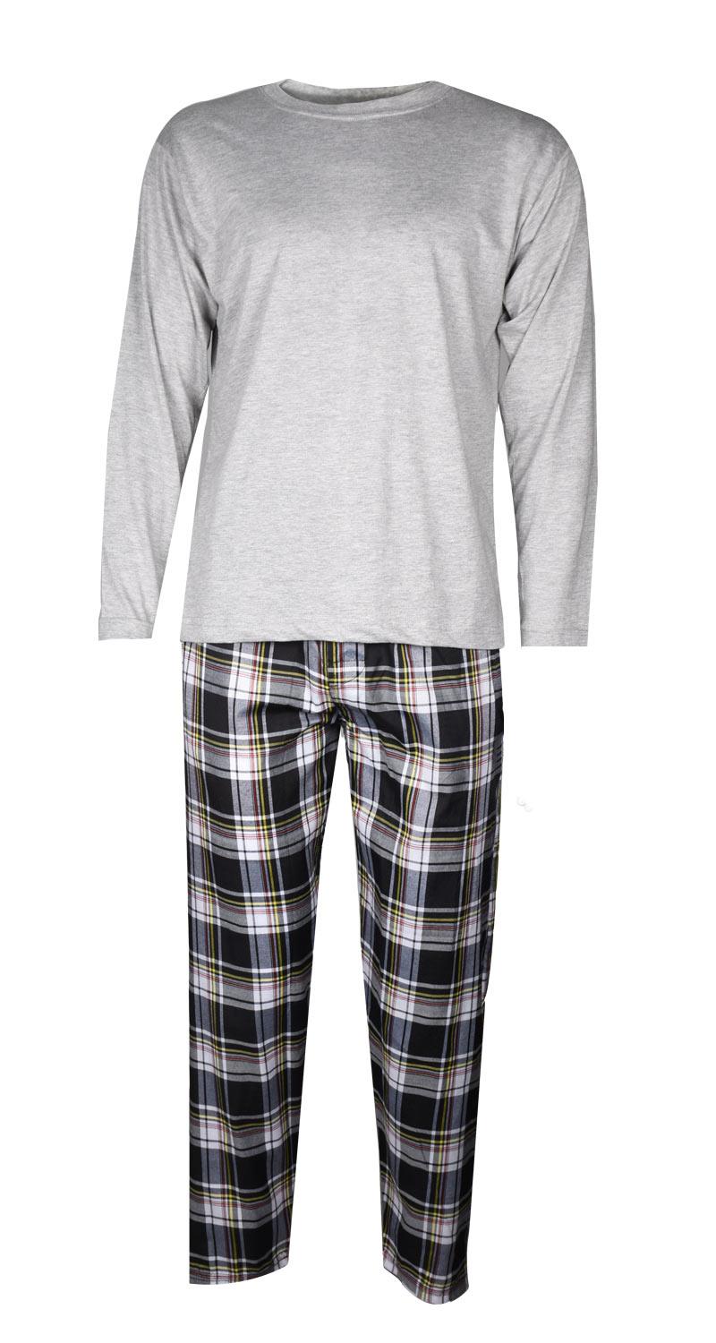 Mens Pyjamas Set Short Long Sleeve Two Piece TShirt Lounge Trouser PJ Nightwear