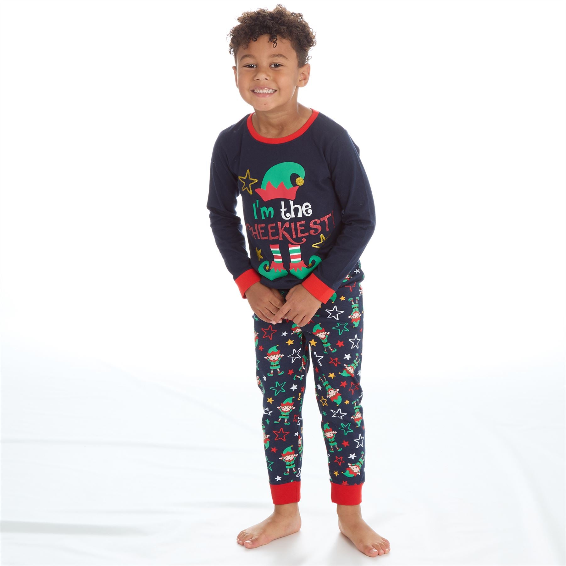 Family Matching Christmas Cotton Long Sleeve Pyjamas PJs His And Hers Pyjama Set