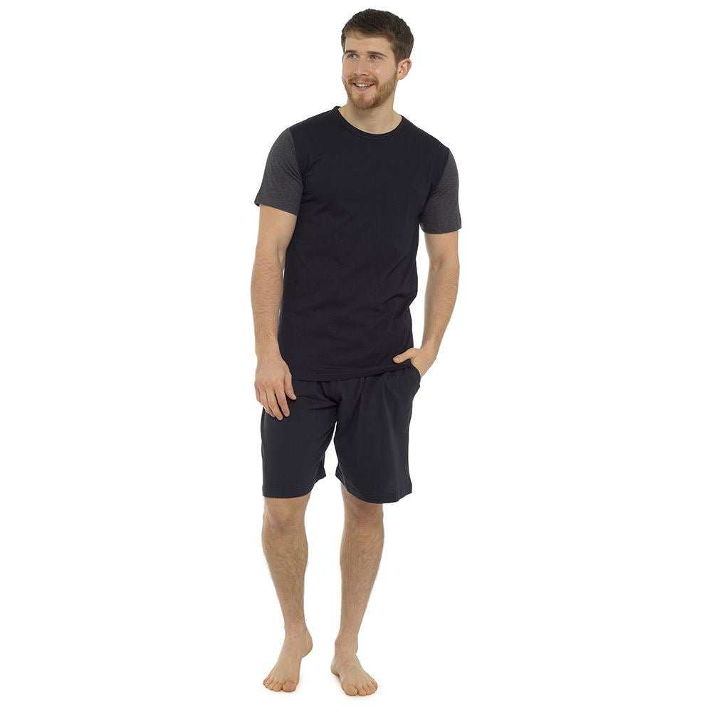 Mens Boys Cotton Pyjamas Short/Long Sleeve Nightwear Pyjama Set PJs Size M-XXL