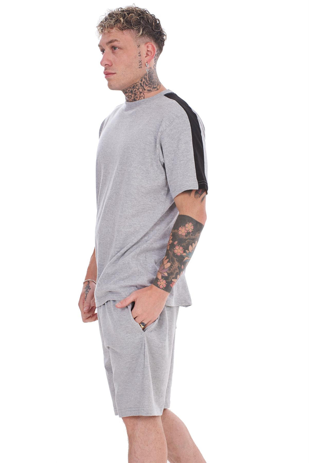 Mens Summer Tracksuit Set T-Shirt & Shorts 2 Piece Lounge Gym Outfit S-XXL