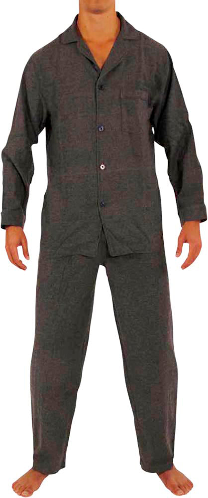 Norty Mens Cotton Poly Blend Yarn Flannel Pajama Lounge Sleep Sets