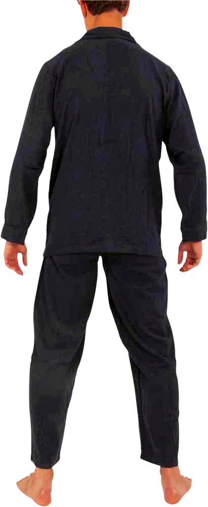 Norty Mens Cotton Poly Blend Yarn Flannel Pajama Lounge Sleep Sets