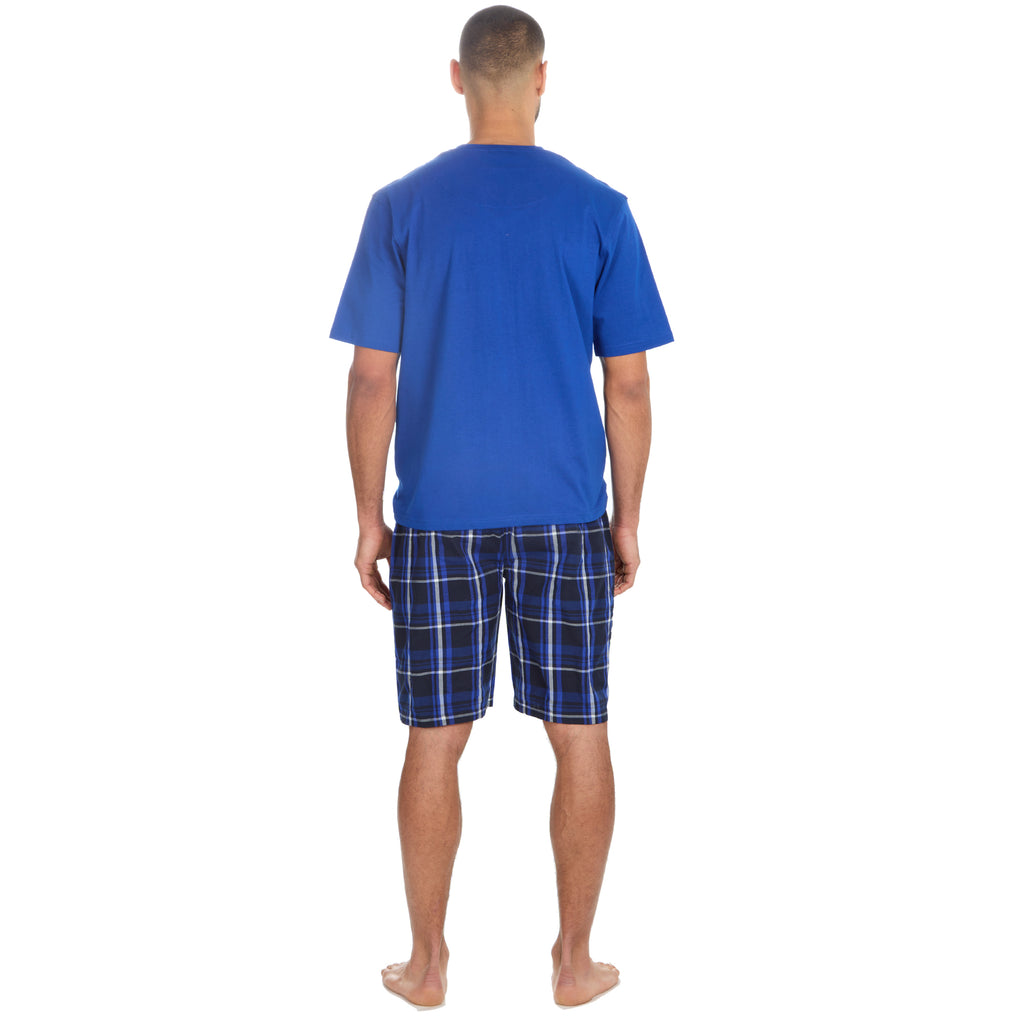 Mens 2-Piece Pyjama Set Short Sleeve T-Shirt Bottoms Loungewear Set S M L XL XXL