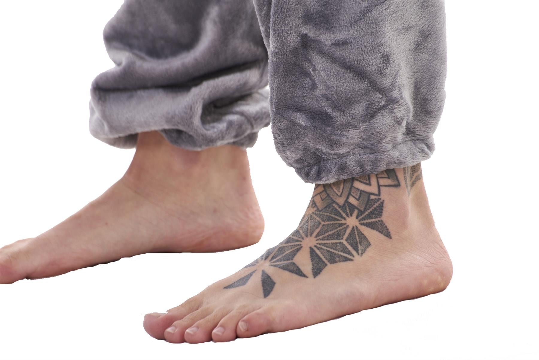 Mens Fleece Flannel Pyjama Set Hooded Warm Winter Loungewear M to XXL