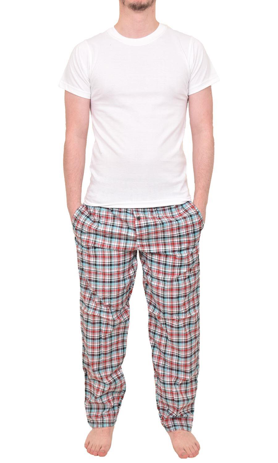 Mens Pyjamas Set Long Sleeve Nightwear Loungewear Pjs Lounge Wear T-shirt Pants