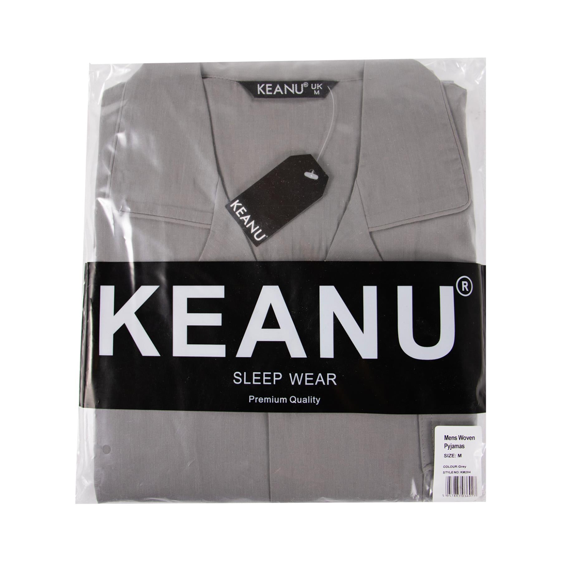 Mens  Oxford Woven Polycotton Plain Pyjama Set Nightwear Sizes S - 2XL