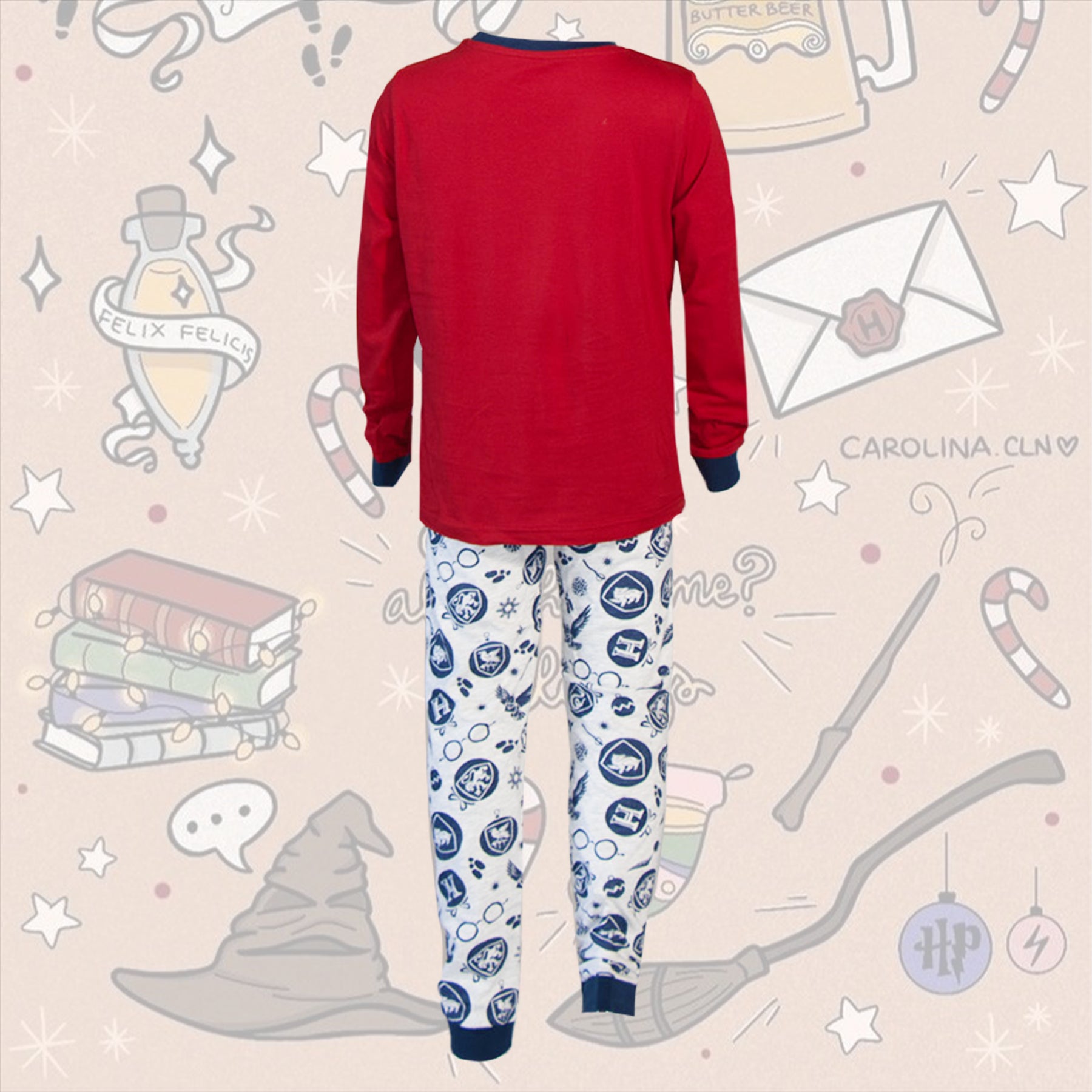Mens Kids Boys Harry Potter Matching Mini Me Cotton Pyjamas Lounge Set Gift