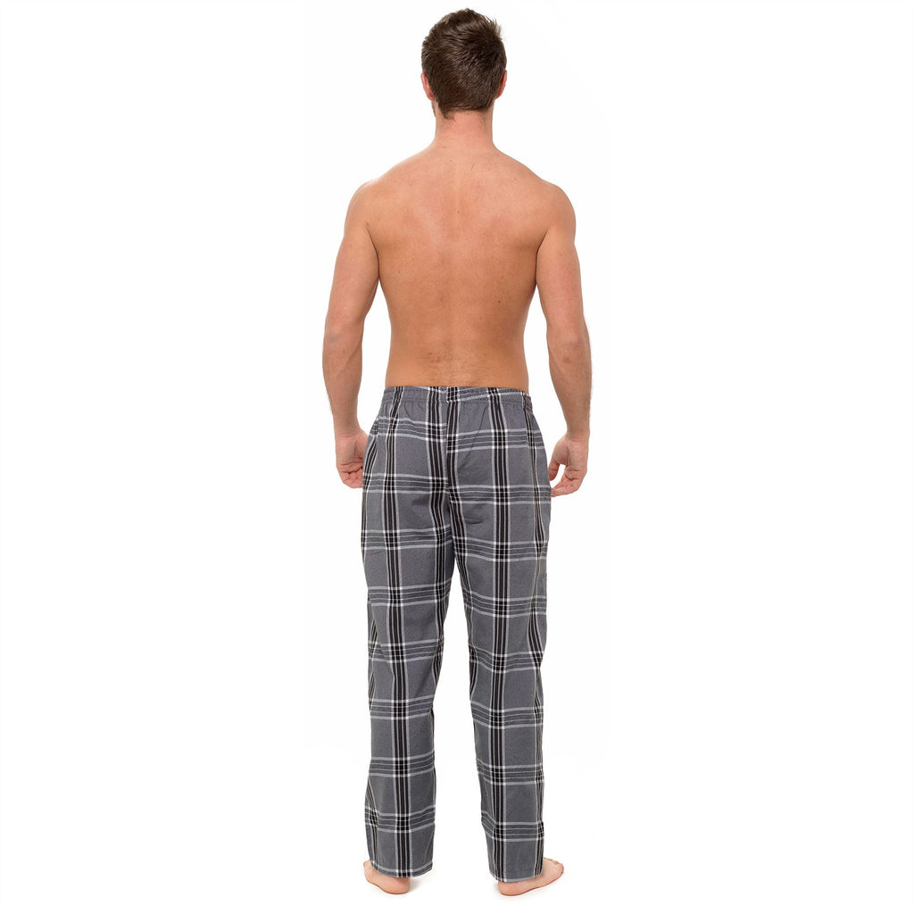 Mens Short Sleeve Top And Checked Bottoms Pyjama Set Pyjamas PJs Size M-XXL