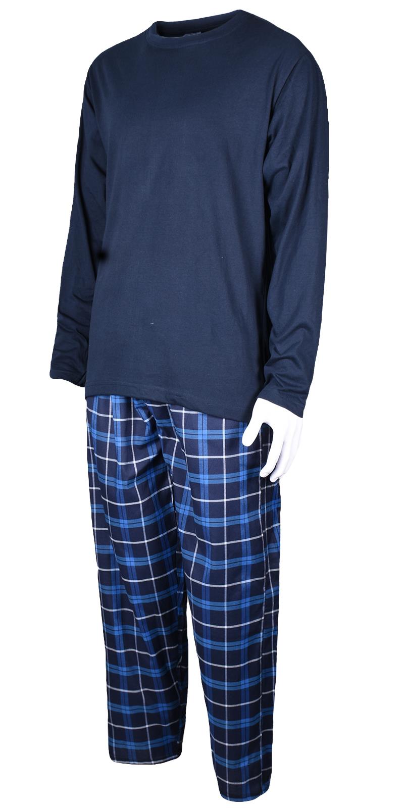 Mens Pyjamas Set Short Long Sleeve Two Piece TShirt Lounge Trouser PJ Nightwear