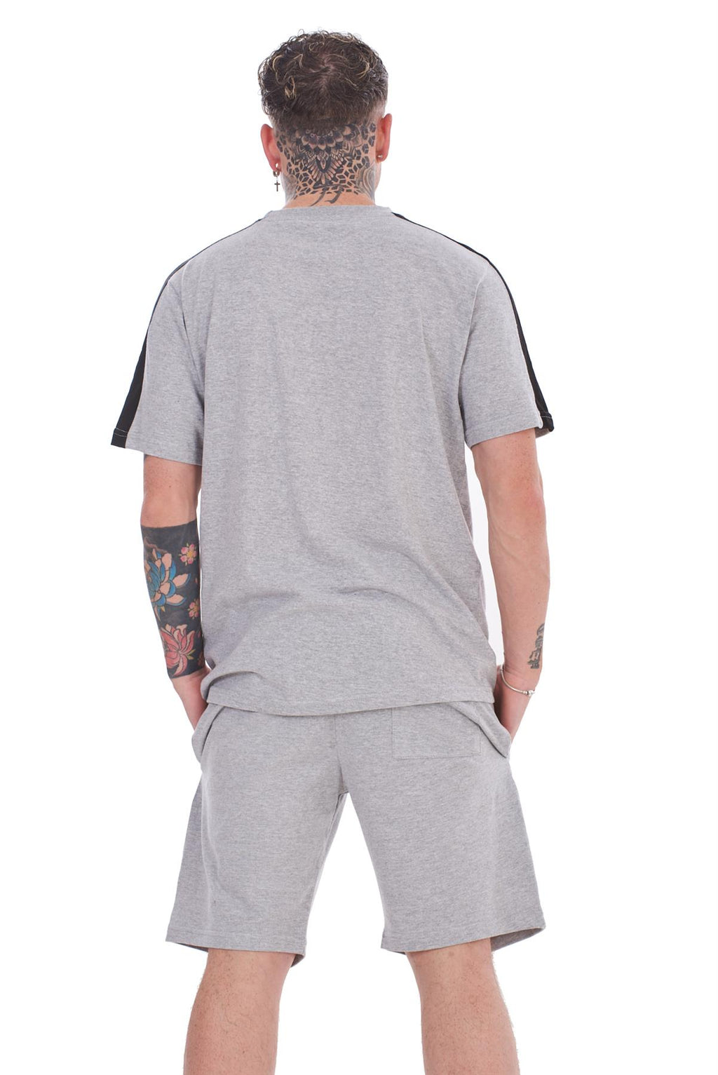 Mens Summer Tracksuit Set T-Shirt & Shorts 2 Piece Lounge Gym Outfit S-XXL