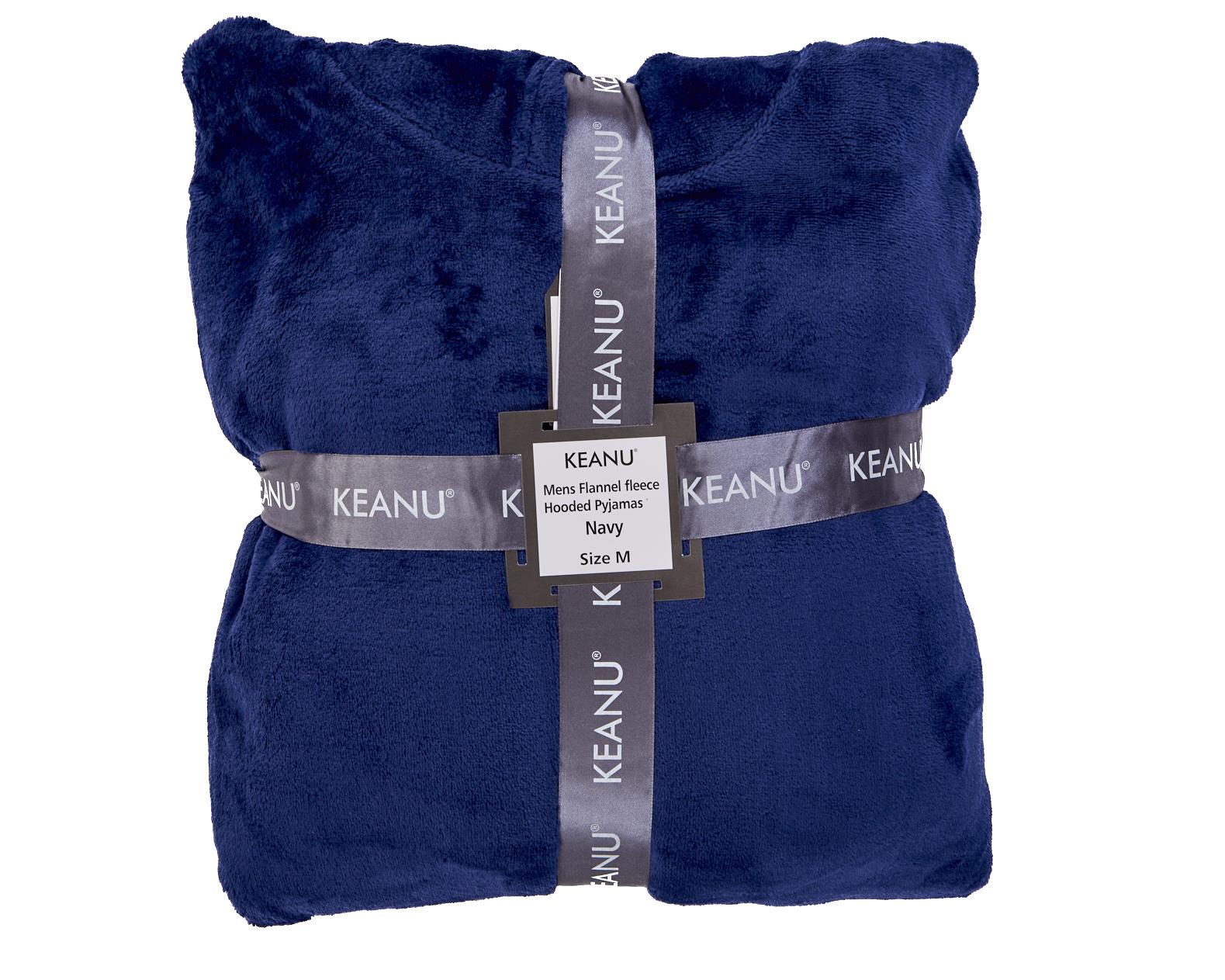 Mens Luxury Flannel Fleece Hooded Pyjamas Twosies Crew Neck Lounge Set Soft Warm