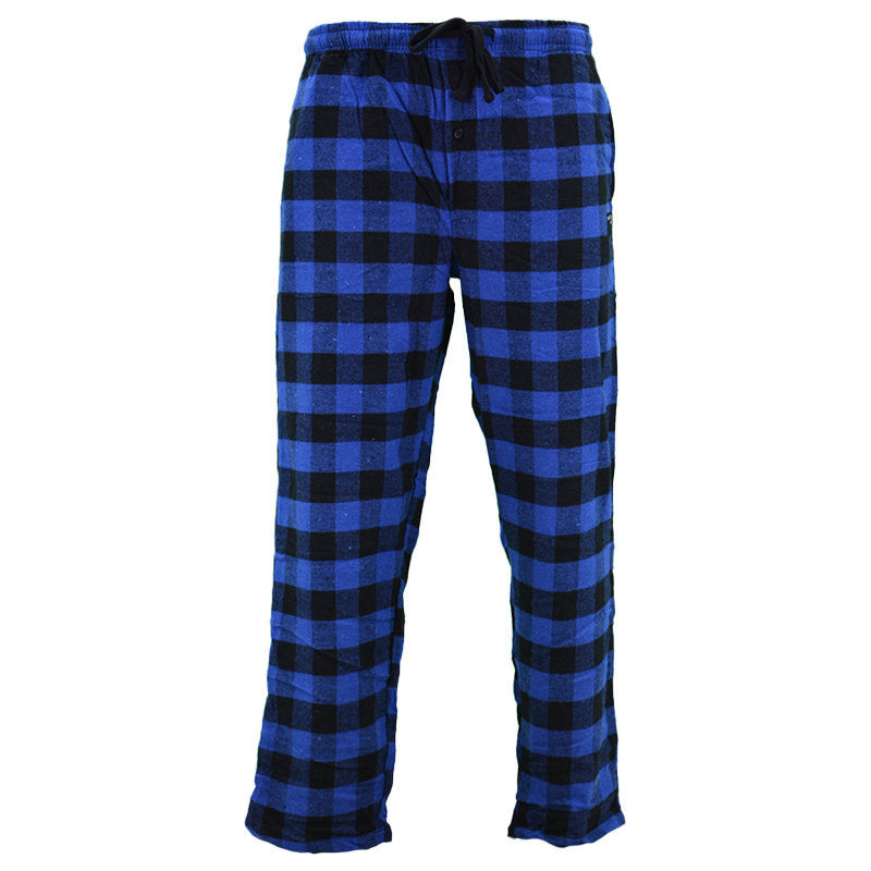 Mens Pyjamas Bottoms Flannel Check PJs Set Tartan Trousers Loungewear Pyjamas