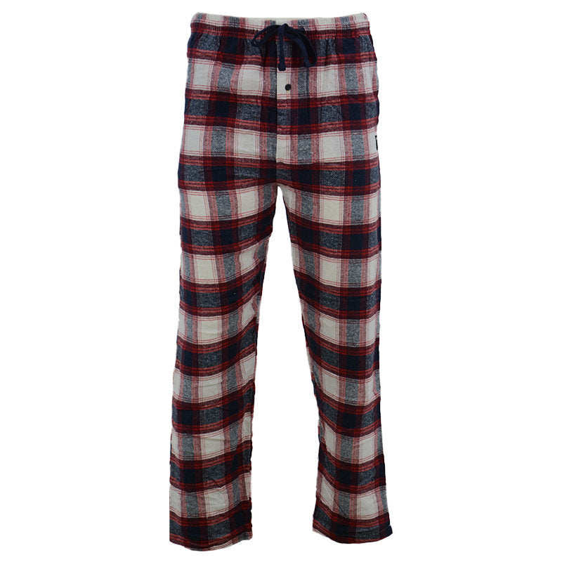 Mens Pyjamas Bottoms Flannel Check PJs Set Tartan Trousers Loungewear Pyjamas
