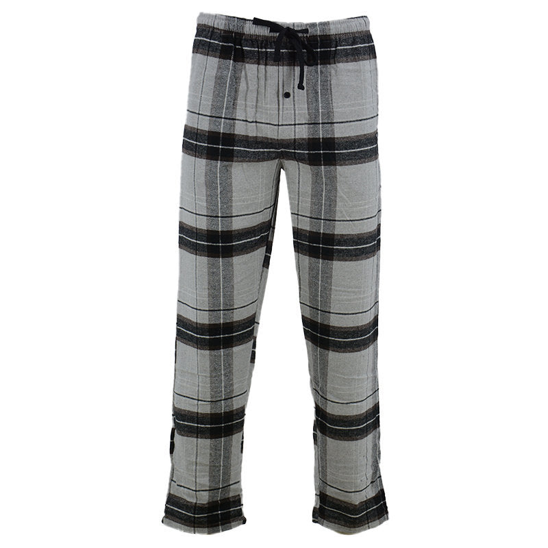Mens Pyjamas Bottoms Flannel Check PJs Set Tartan Trousers Loungewear Pyjamas
