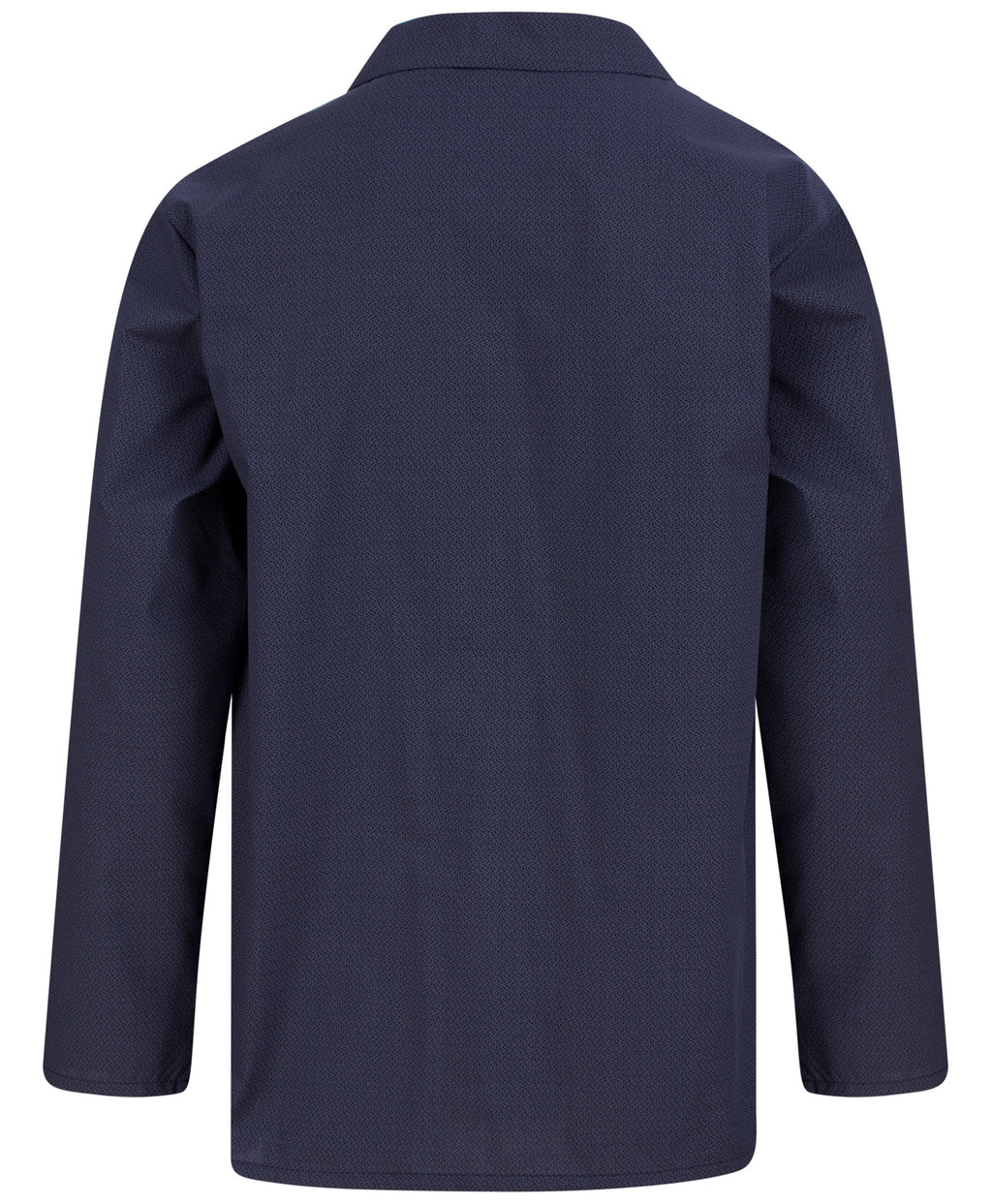 Walker Reid Mens Navy Geometric Leaf Pyjamas Traditional Long Sleeve Button PJs