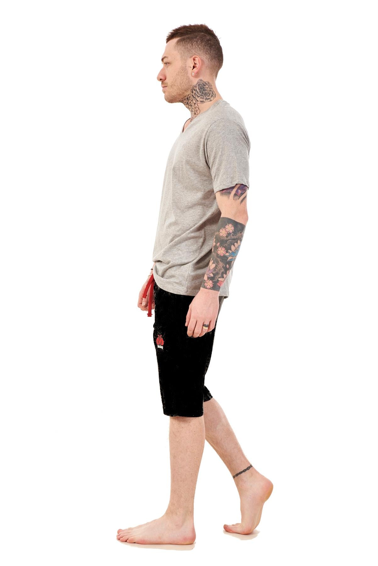 Mens Summer V-Neck T-Shirt & Shorts Set Lounge Gym Casual Tracksuit Outfit