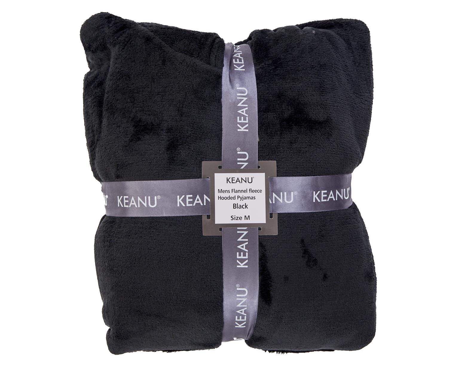 Mens Luxury Flannel Fleece Hooded Pyjamas Twosies Crew Neck Lounge Set Soft Warm