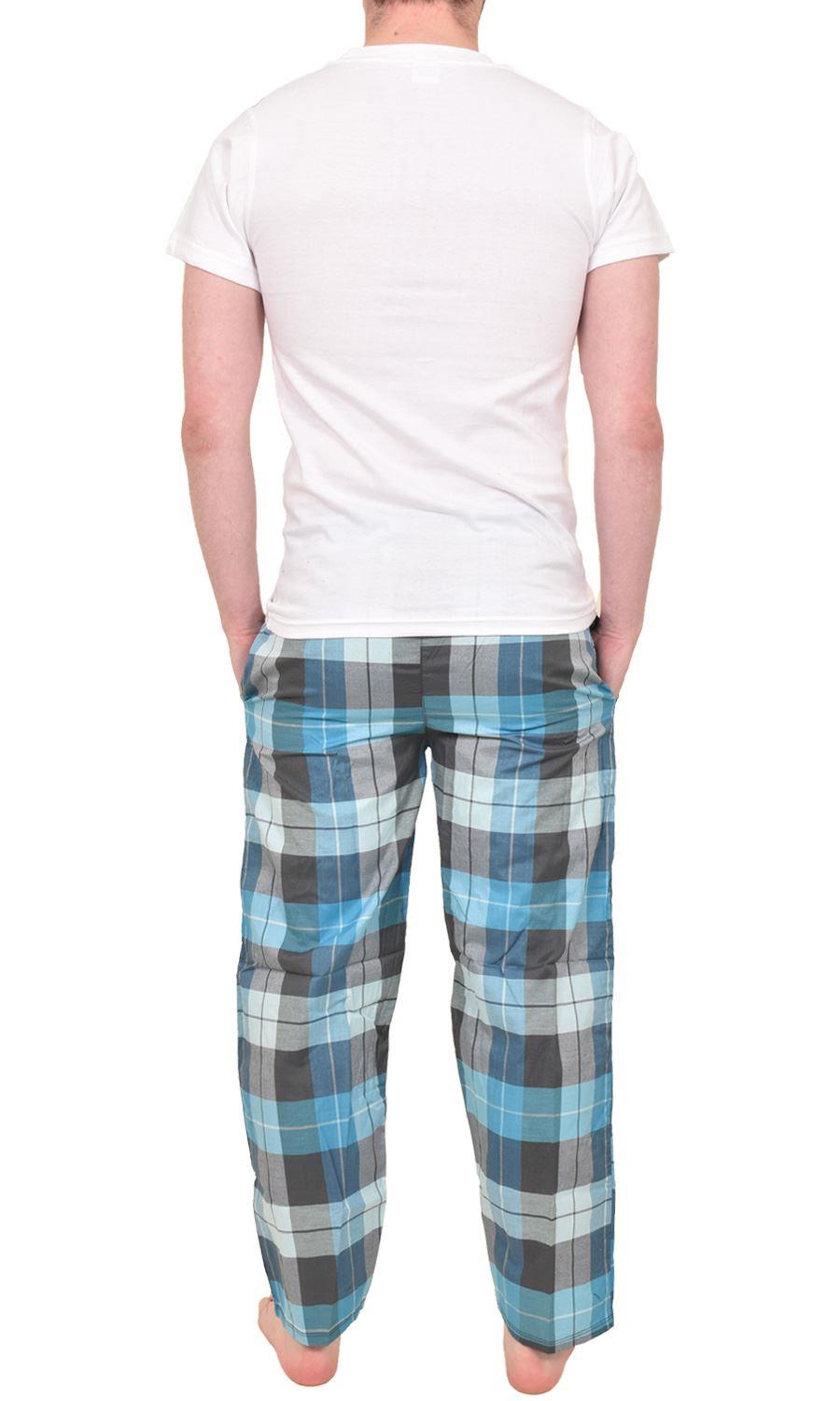 Mens Pyjamas Set Long Sleeve Nightwear Loungewear Pjs Lounge Wear T-shirt Pants