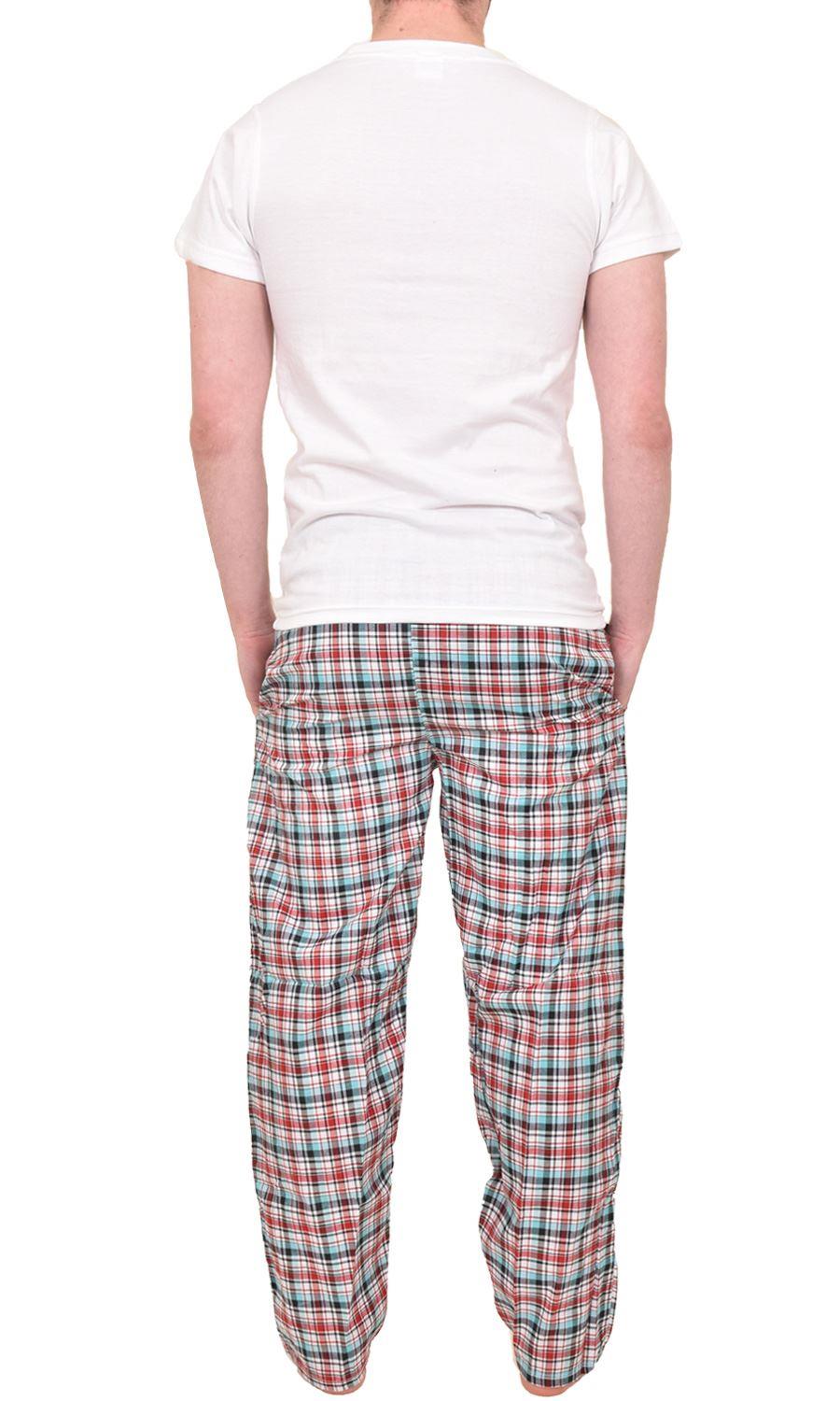 Mens Pyjamas Set Long Sleeve Nightwear Loungewear Pjs Lounge Wear T-shirt Pants
