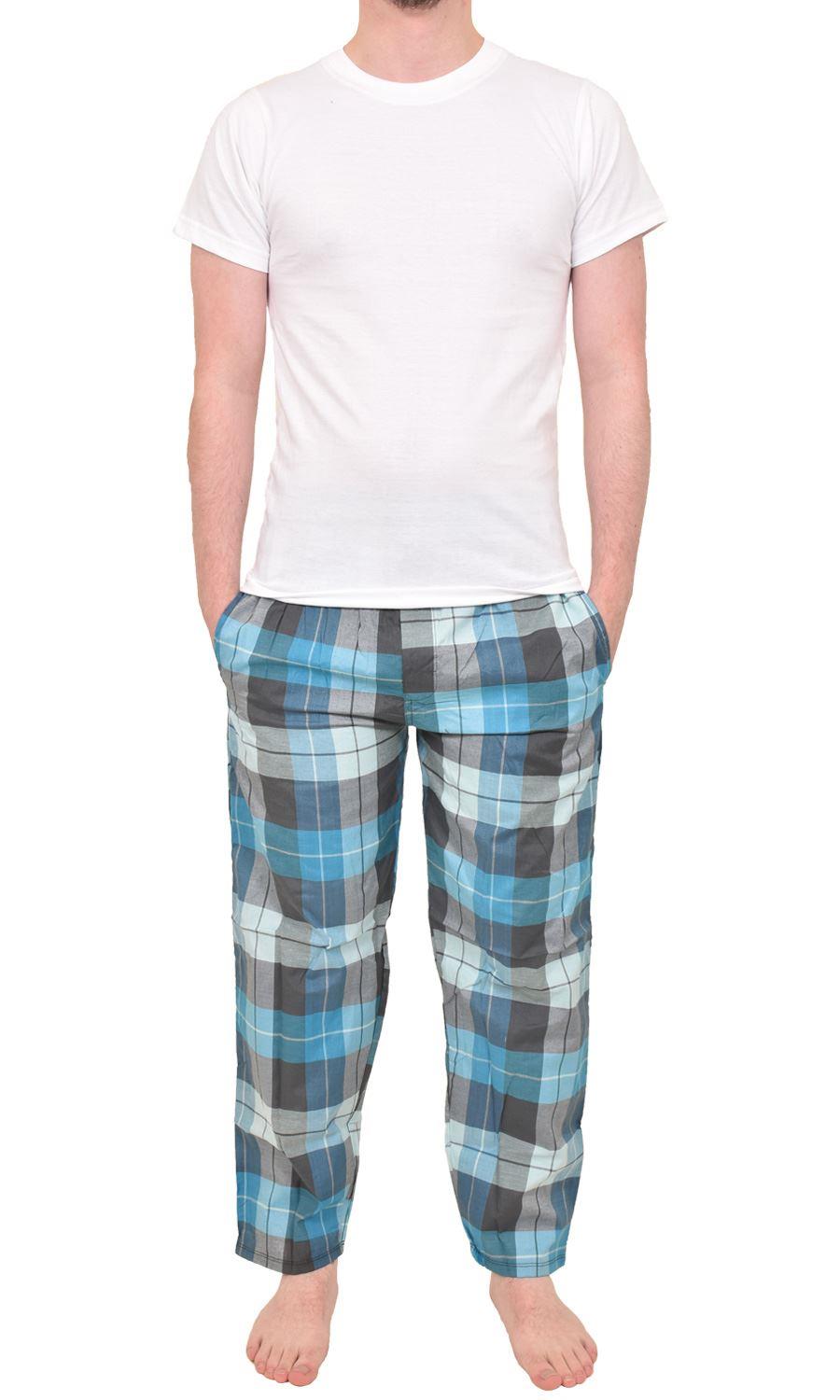 Mens Pyjamas Set Long Sleeve Nightwear Loungewear Pjs Lounge Wear T-shirt Pants