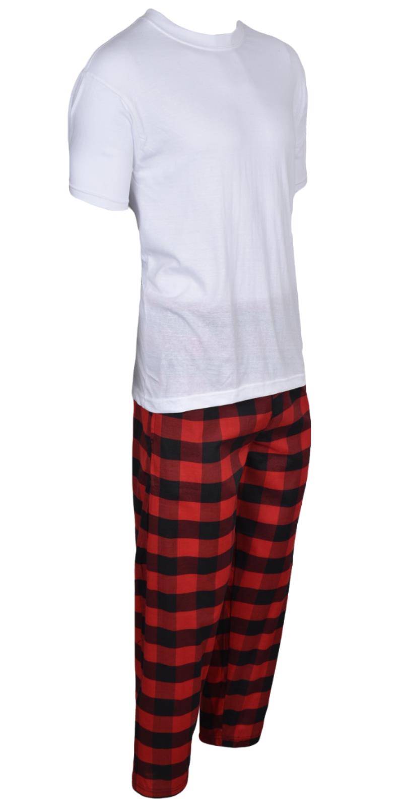 Mens Pyjamas Set Short Long Sleeve Two Piece TShirt Lounge Trouser PJ Nightwear