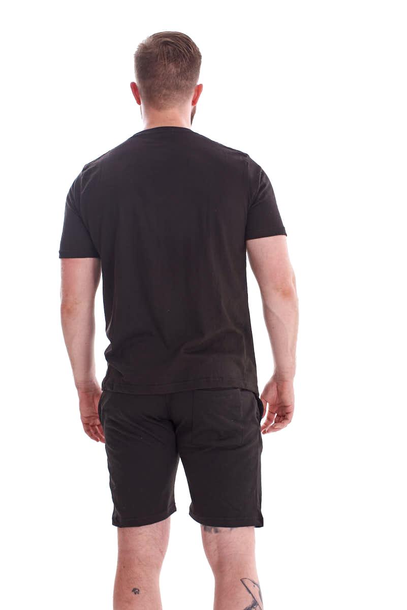 Mens Nightwear Set T Shirt and Shorts Two Piece Pyjamas Summer Sleep Lounge Wear