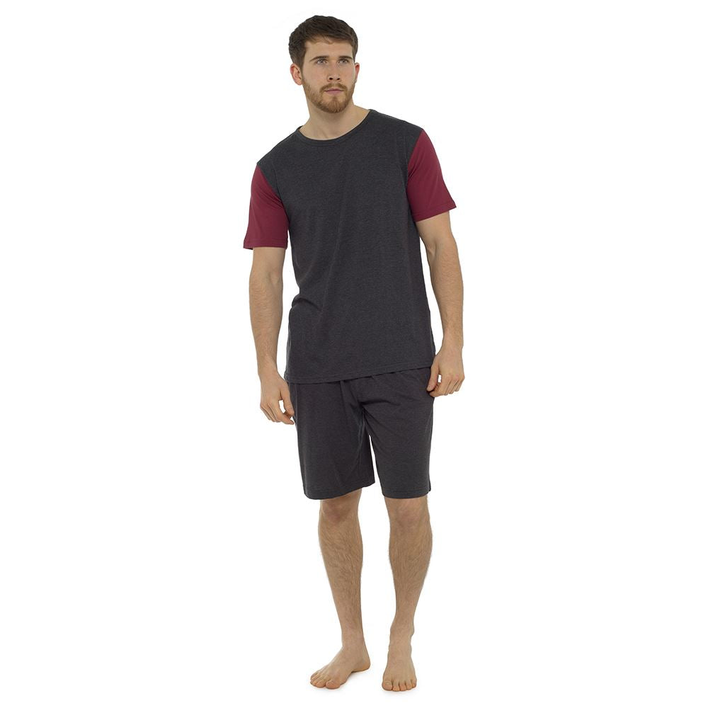 Mens Boys Cotton Pyjamas Short/Long Sleeve Nightwear Pyjama Set PJs Size M-XXL