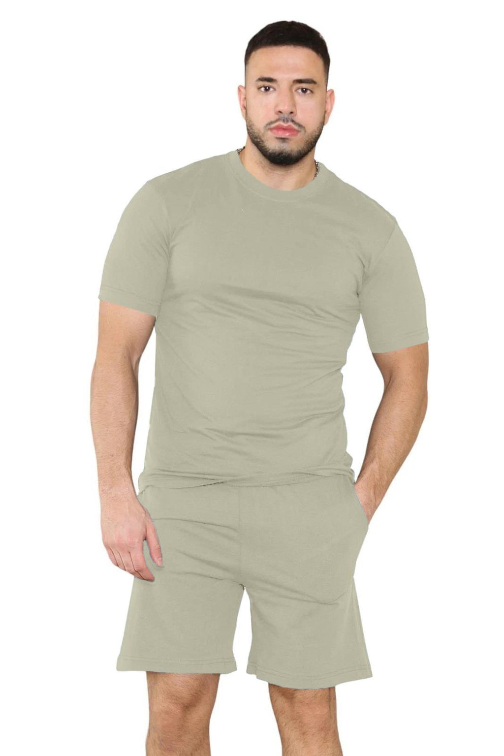 Mens Pyjamas T Shirt Shorts Set Nightwear Loungewear Short Sleeve Pjs Size S-XL
