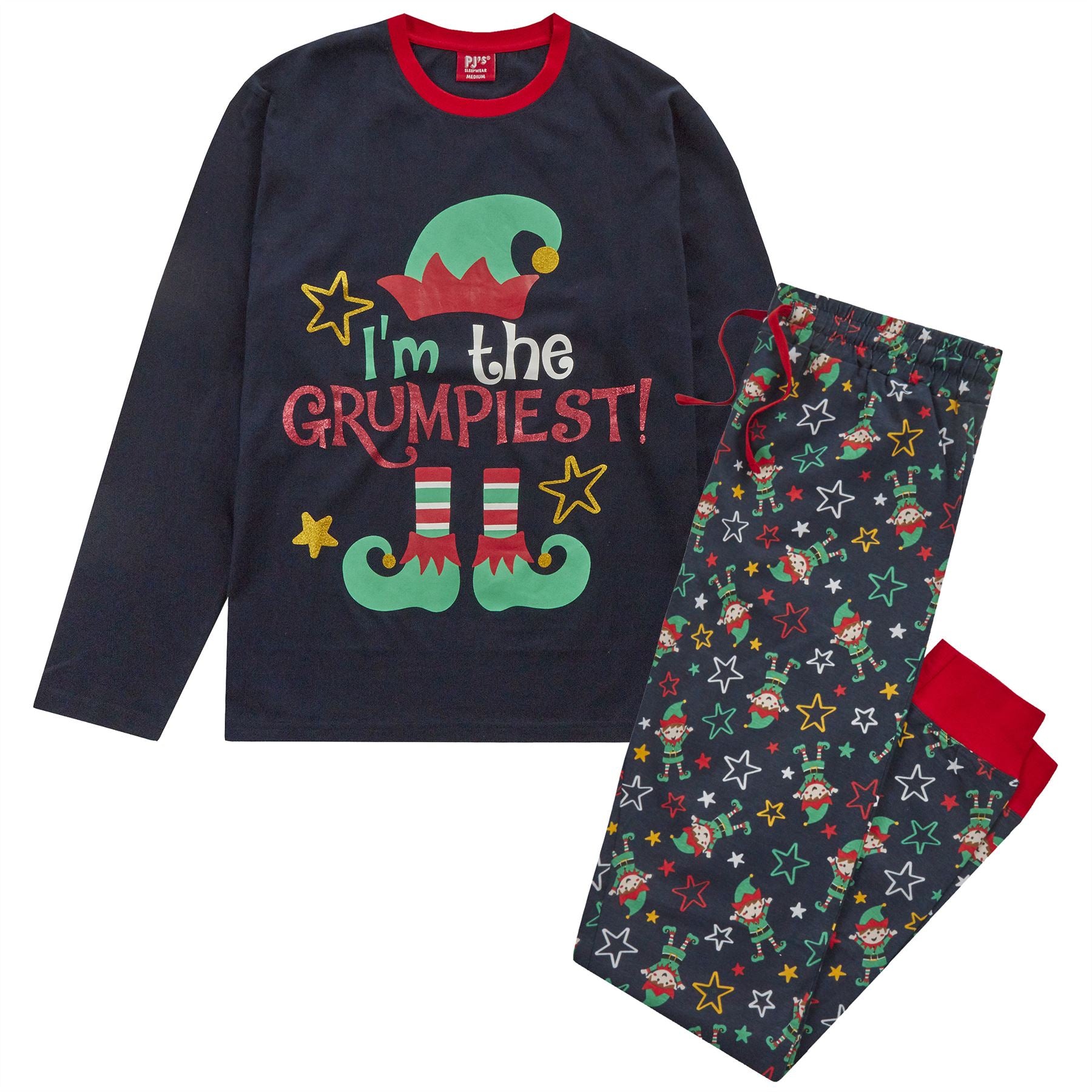 Family Matching Christmas Cotton Long Sleeve Pyjamas PJs His And Hers Pyjama Set