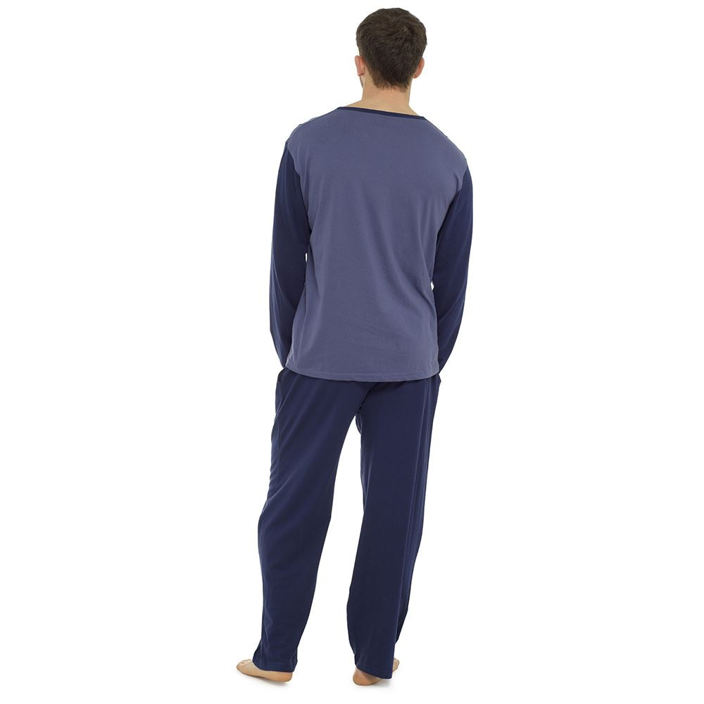 Mens Boys Cotton Pyjamas Short/Long Sleeve Nightwear Pyjama Set PJs Size M-XXL