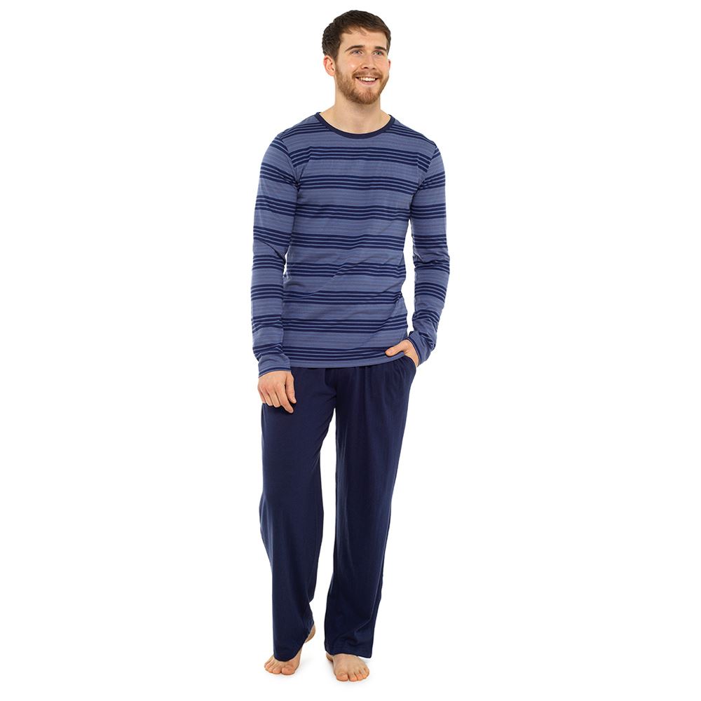 Mens Boys Cotton Pyjamas Short/Long Sleeve Nightwear Pyjama Set PJs Size M-XXL