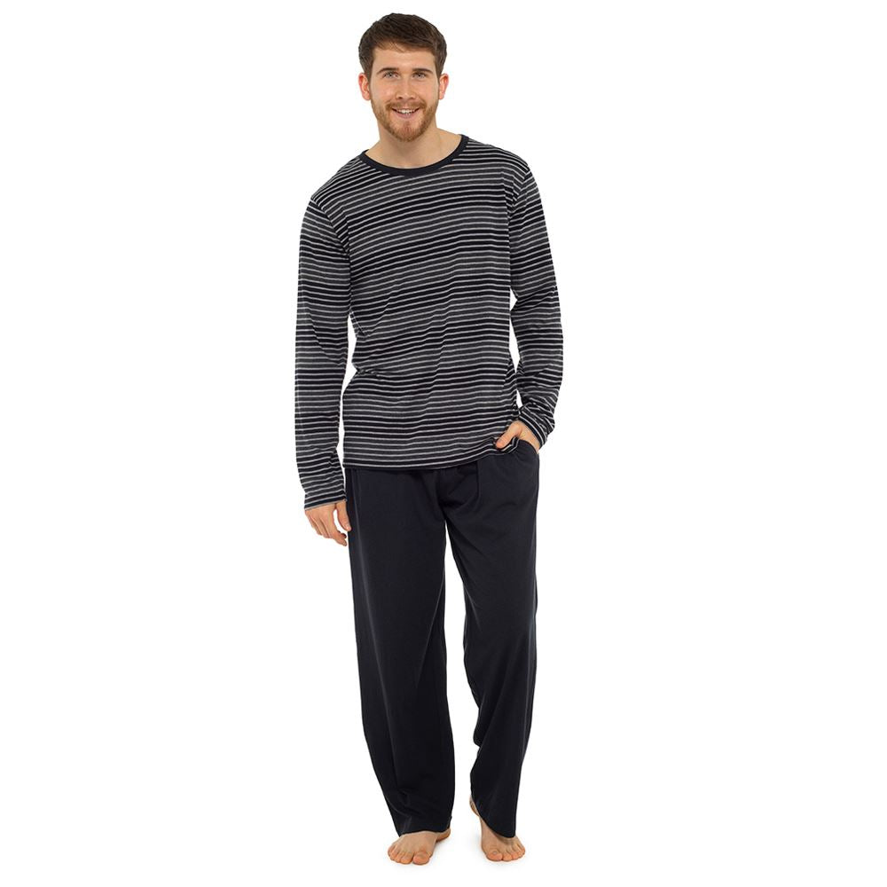 Mens Boys Cotton Pyjamas Short/Long Sleeve Nightwear Pyjama Set PJs Size M-XXL