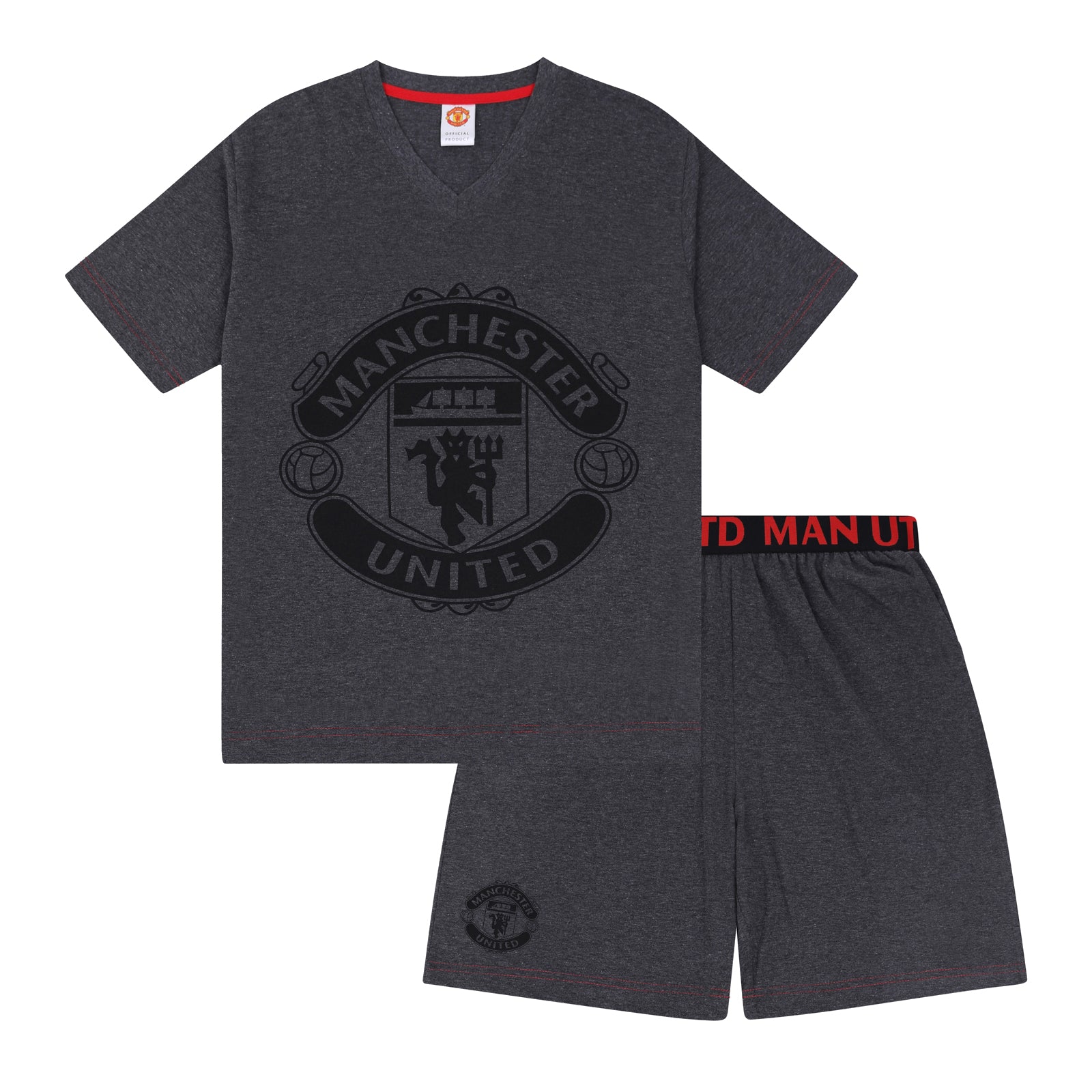 Manchester United Mens Pyjamas Short Loungewear OFFICIAL Football Gift