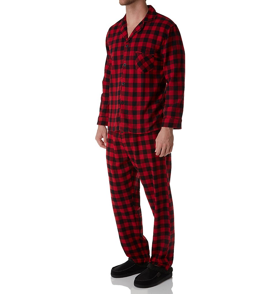 Hanes 4039 Plaid Flannel Pajama Set