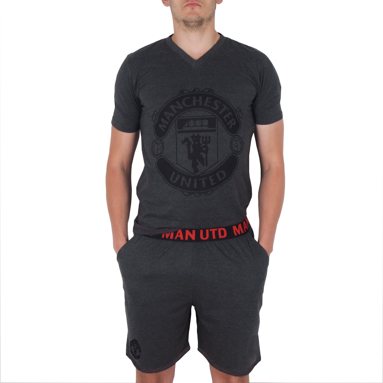 Manchester United Mens Pyjamas Short Loungewear OFFICIAL Football Gift