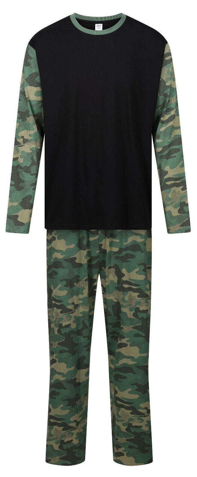 MENS PYJAMAS LONG SLEEVE TOP TROUSERS PJ SET NIGHT LOUNGE WEAR WITH POCKETS BNWT
