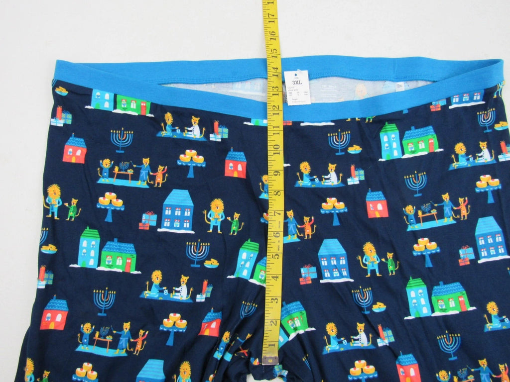 Target Mens Blue 2-Piece Long-Sleeve Lion Pajama Set