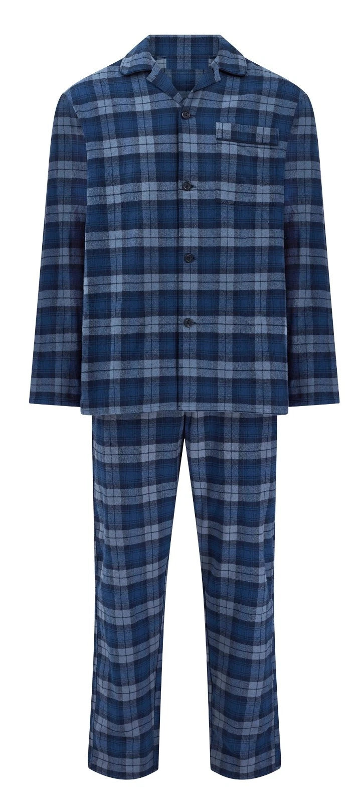 MEN'S WARM TRADITIONAL PYJAMA SET BRUSHED 100% COTTON PJ'S SIZES VARIOUS PATTERN