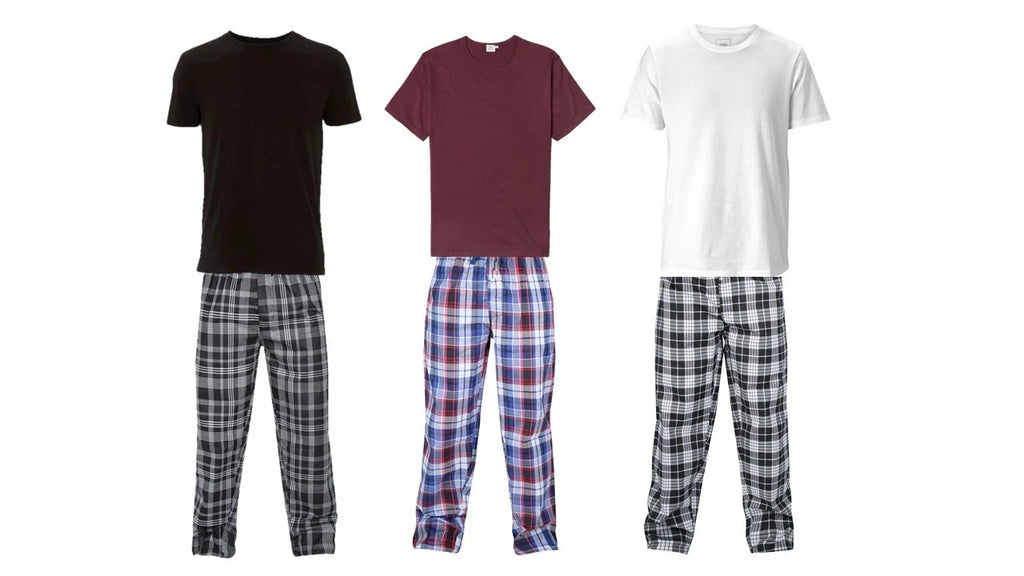Mens Short Sleeve Pyjama Set Pj T-Shirt Pyjamas Loungewear Nightwear Sleepwear