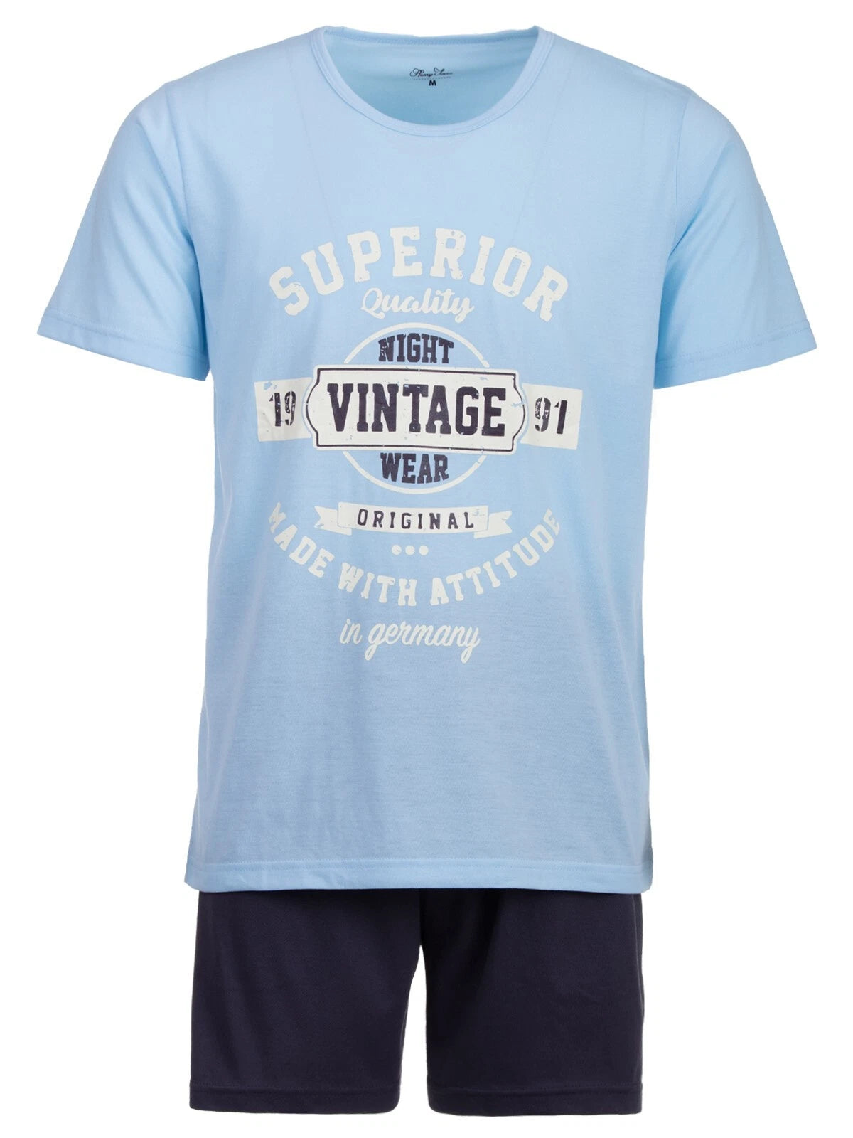 Henry Terre Mens Pyjamas Shorty Sleepwear Short Sleeve Shorts Set M-5XL Cotton-